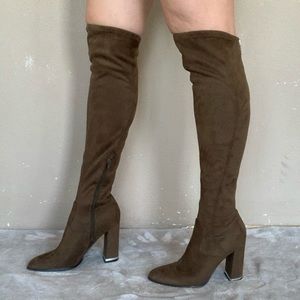 Marc Fisher Women’s Over The Knee Suede Zipper Boot 7.5